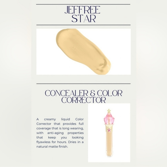 Jeffree Star Magic Star Concealer  YELLOW. NIB - Picture 2 of 5